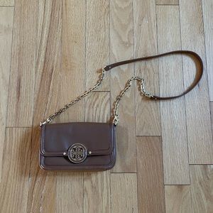 Tory Burch tan bag.